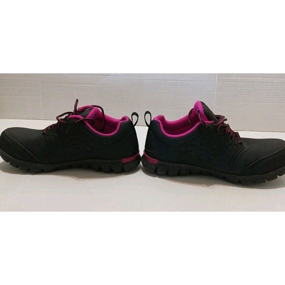 Reebok Work Sublite Cushion Composite Toe Work Shoes Black /Pink W-9W - Picture 3 of 16